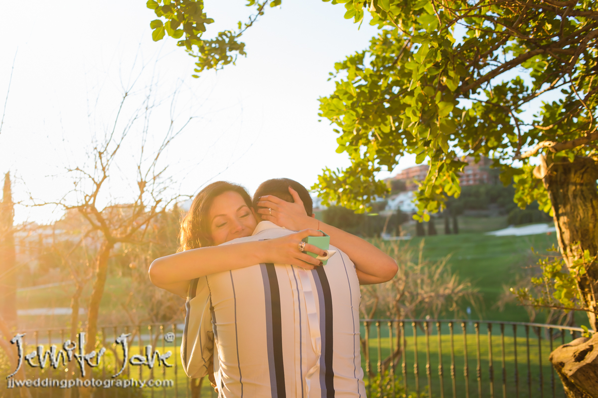 wedding proposal at villa padierna marbella